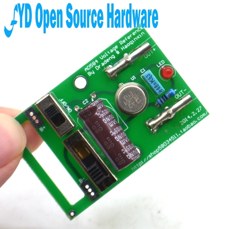 1 шт. AD584 4-канальный Напряжение Ссылка Модуль высокой точности 2.5V7.5V5V10V |
