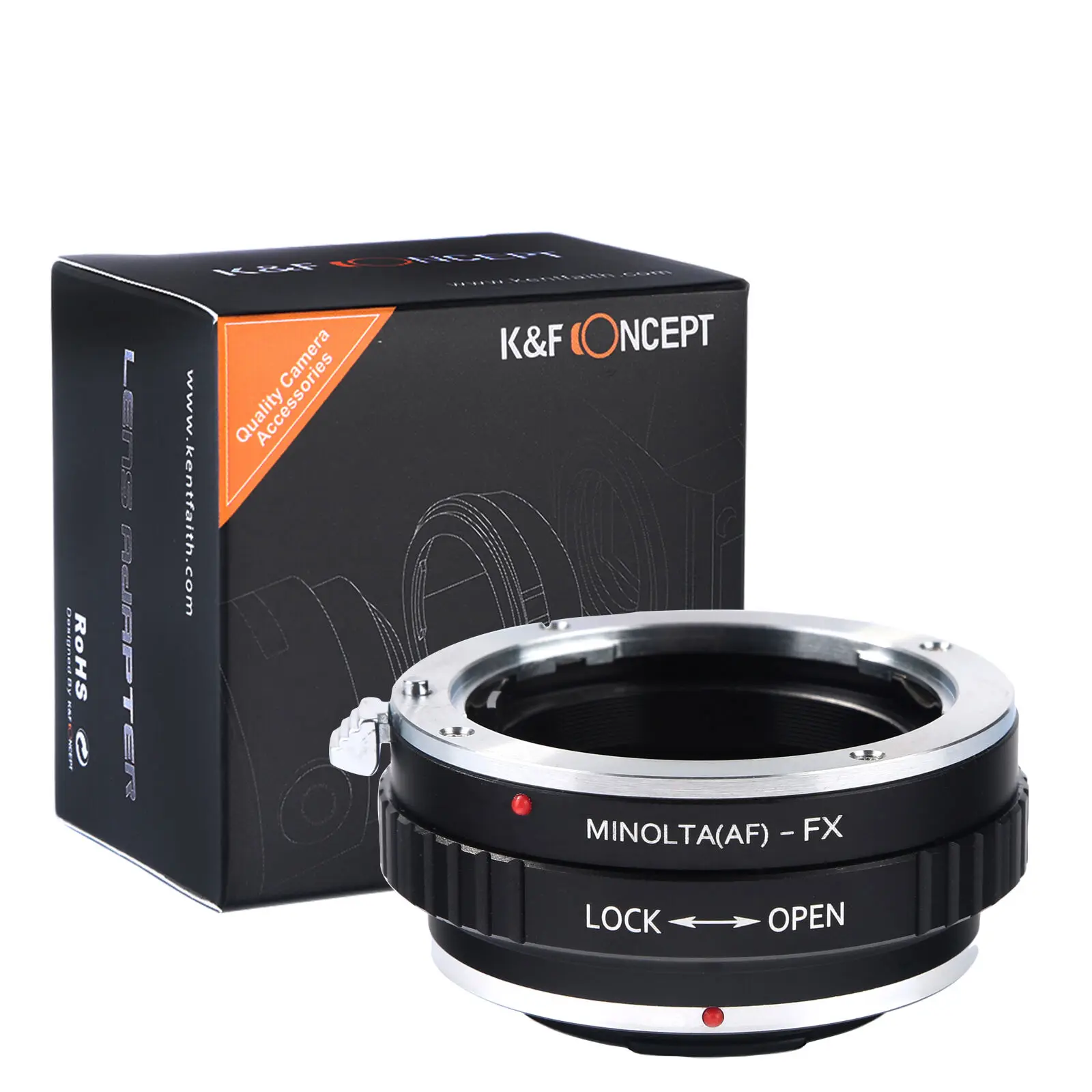 K & F Concept адаптер для объектива Minolta AF mount Fujifilm FX XPro2 X T2 M2|Адаптеры объектива| |