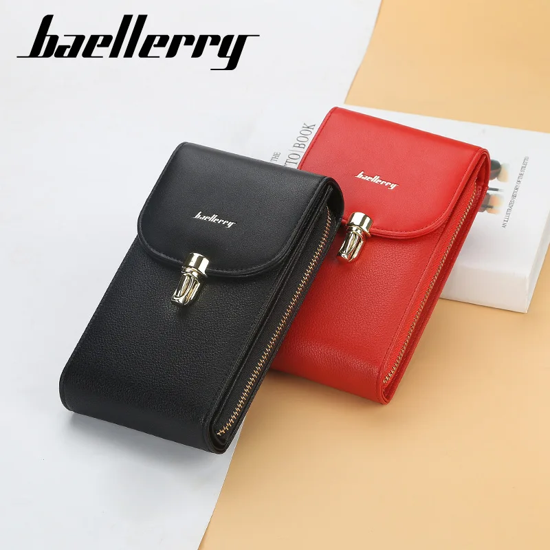 Большой кошелек с держателем для карт сумочка клатч сумка мессенджер на ремне