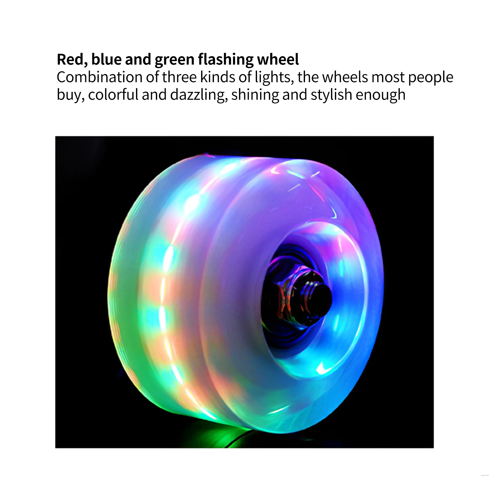 

4 шт./компл. крутой Мигающий Ролик 82A Замена твердости светильник ящиеся колеса мигание для двухрядных коньков Сменные аксессуары