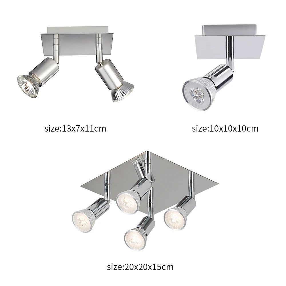 1/2/4 головное вращающееся потолочное локальное освещение лампы для спальни