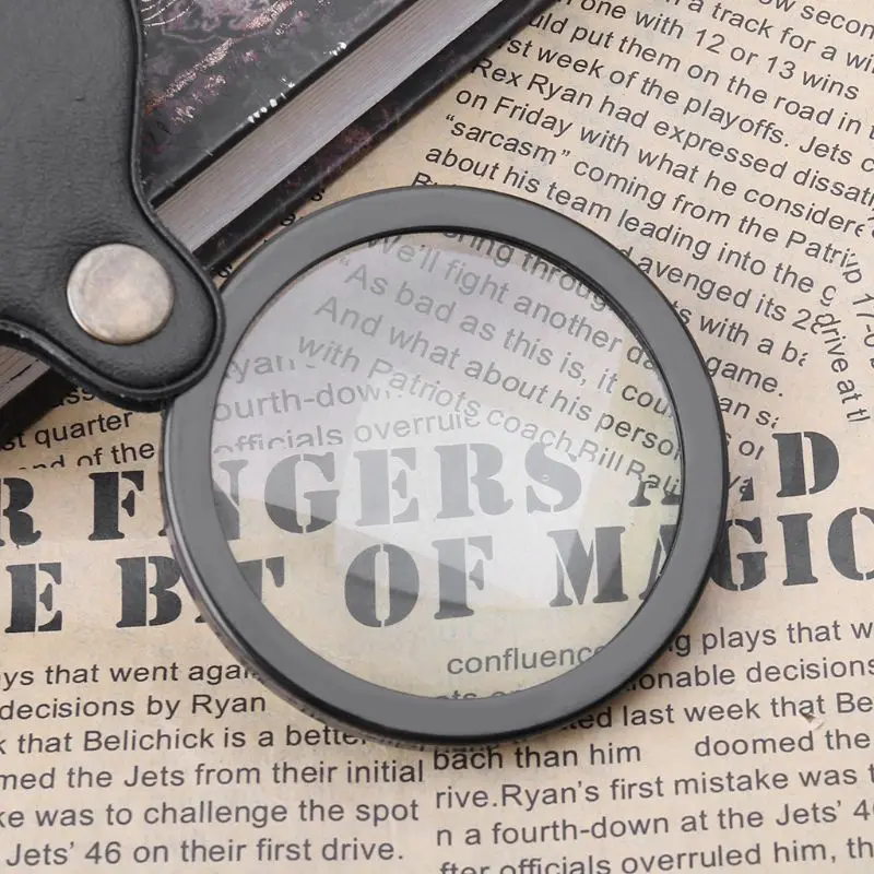 10X Magnifier Lens Mini Portable Pocket Foldable Reading Jewelry Magnifying Glass Loupe | Инструменты