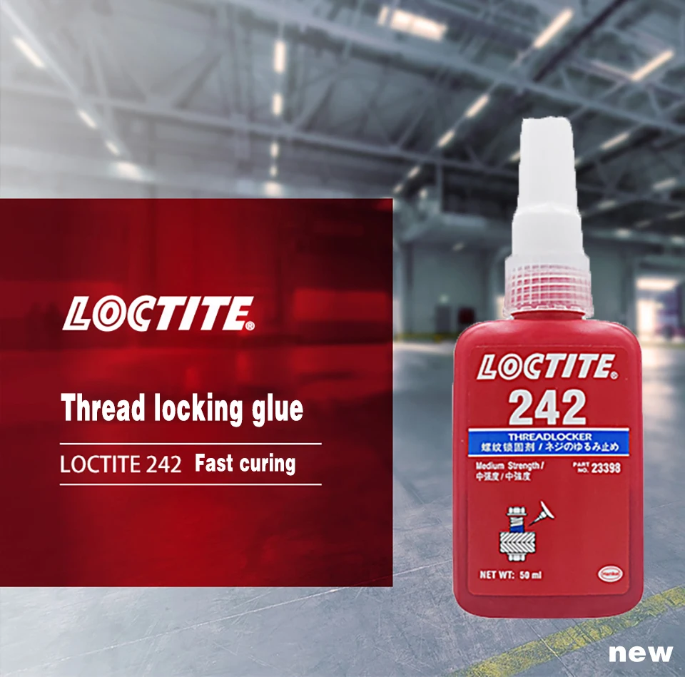 Клей Loctite 242 предотвращает скольжение винтов анаэробный клей loctite242 241 243 262 271 290 |