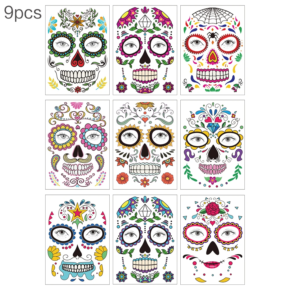 Красочные уход за кожей лица Стикеры безопасные нетоксичные воды доказательство