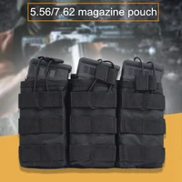 good quality 1000d nylon paintball airsoft pouch molle single double triple magazine pouch rifle mag pouch