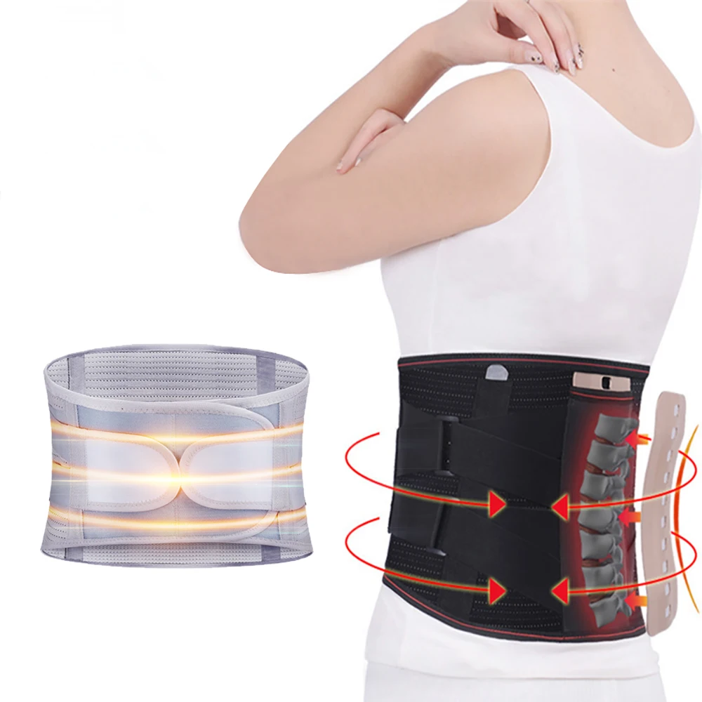 

Orthopedic Posture Corrector Brace New Elastic Adjustable Lower Back Waist Trimmer Belt Lumbar Support Belt Corset Men Women