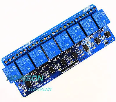 

Relay module 8 Channel 5V Relay Module Board Shield with Optocoupler Support High and Low Level Trigger for Arduino