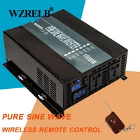 pure sine wave solar inverter 12v to 220v 1000w off grid power inverter generator converter 1224v48v dc to 120v240v ac remote