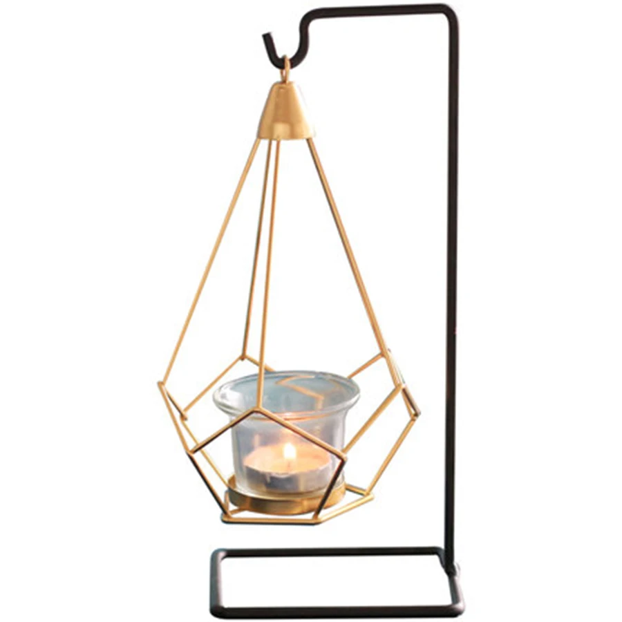 Скандинавский Золотой подсвечник птичья клетка марокканский декор подсвечники