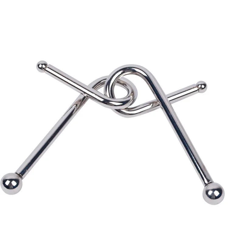 

large smart buckle Steel ball intelligence buckle nine chain puzzle IQ toy Intelligence release unlock m buckle P buckle release