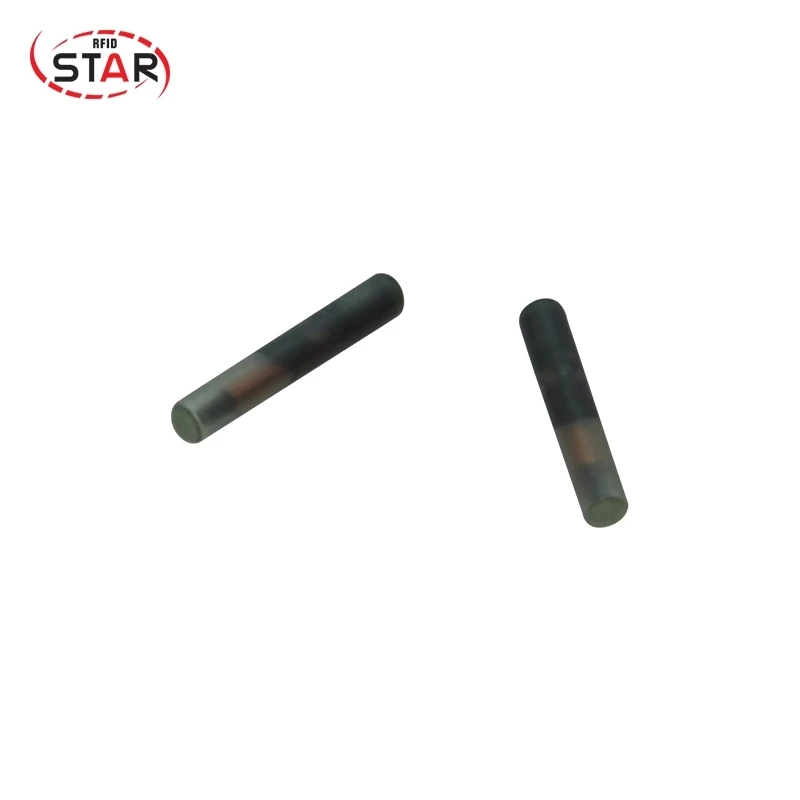 40 шт. RFID 134 2 кГц EM4305 1 4*8 мм FDX-B животное Rfid стеклянная капсула собака тег микрочип |