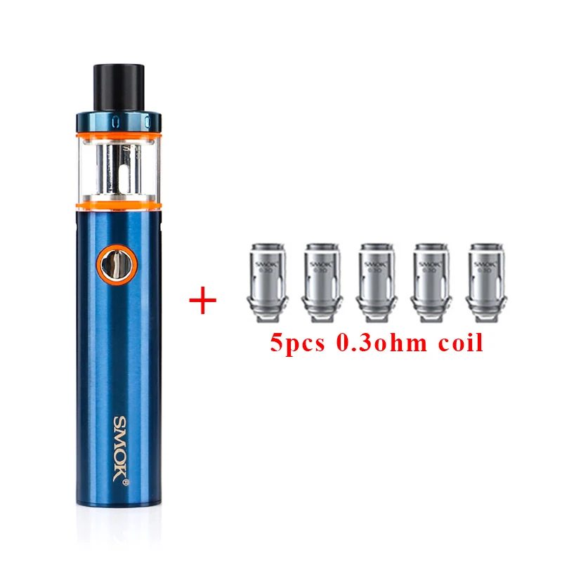 SMOK Vape Pen 22 комплект 1650 Ом двухъядерный со встроенным аккумулятором мАч светодиодный индикатор электронная сигарета vs vape nord 22 - Цвет: blue with coil