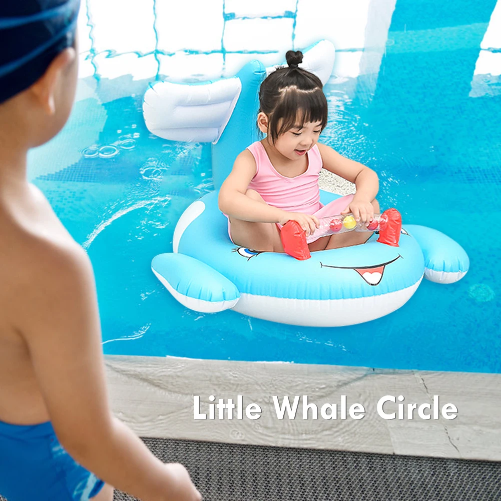 

Cartoon Whale Kids Inflatable Baby Toddler Safe Swimming Swim Seat Float Pool Fish Ring High Quality