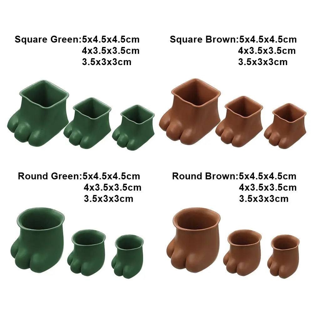 4pcs Silicone Non-slip Table Chair Leg Caps Foot Protection Bottom Mat Wood Floor Protectors Cover Pads | Мебель