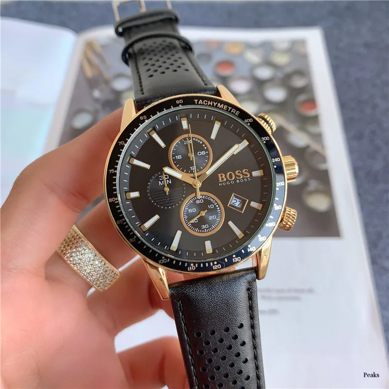 

2021 new men's Quartz full function high grade wristwatch business wristwatch waterproof wristwatch
