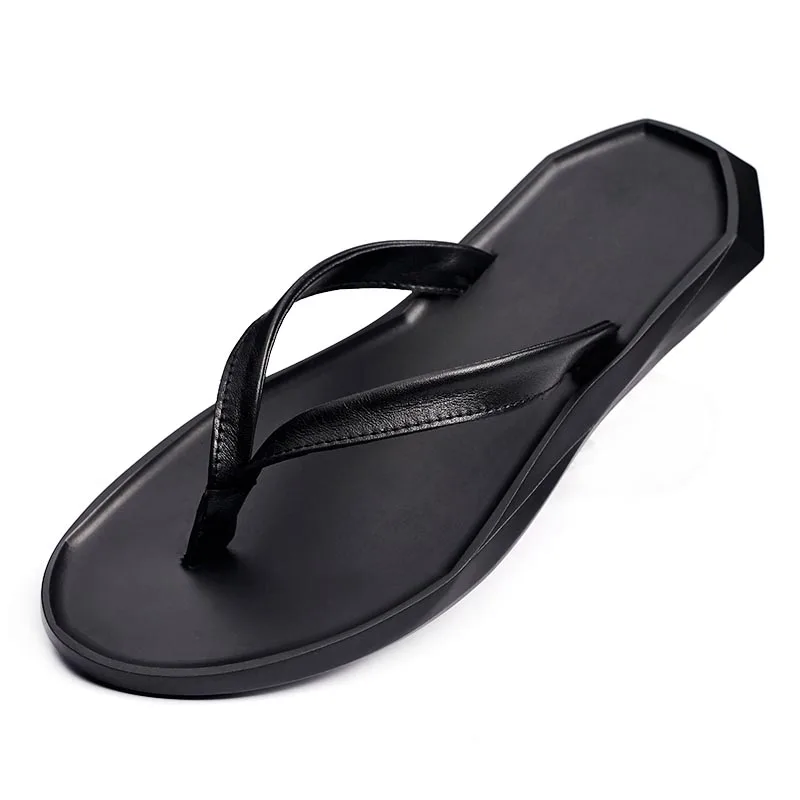 

Outdoor Sandals Men Platform Sandals Men Slippers Genuine Leather Roman Cowhide Summer Sandals Designer Slippers Mens Flip Flops