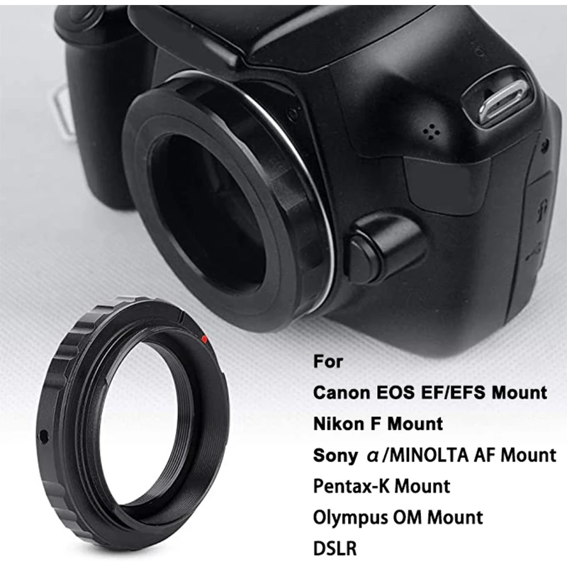 Кольцо-адаптер StarDikor T2(M42) для телескопа Canon/Nikon/Sony/Minolta/Pentax/Olympus DSLR M42 * 0 75 - купить по