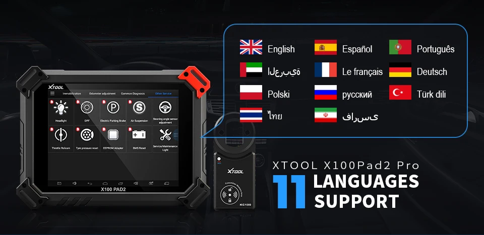 XTOOL X100 PAD2 X100 PAD2 PRO ключ программист автоматический диагностический сканер инструмент OBD2 Диагностика двигателя для VW 4th и 5th IMMO ECU DPF