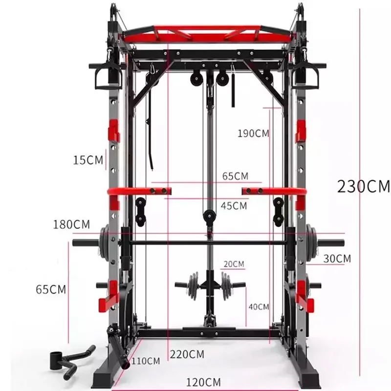 Новинка 2021 стальная стойка для приседаний Smith machine опорная рама домашнее