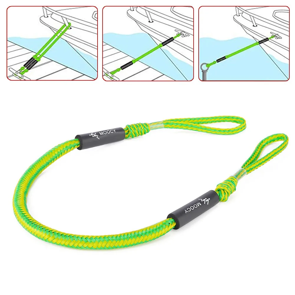 

Marine Mooring Rope 1.2-1.6m Adjustemt Stretch Boat Bungee Line Dock Line Kayaks Motor Boats Accessories Water Safety Products