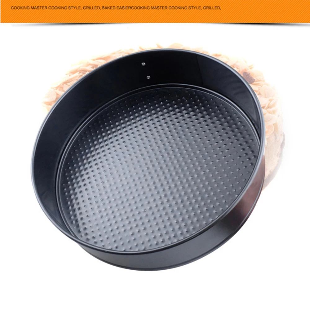 4/6/8/10 дюймов в прямом эфире с пряжкой кекса покрытием круглый противень для