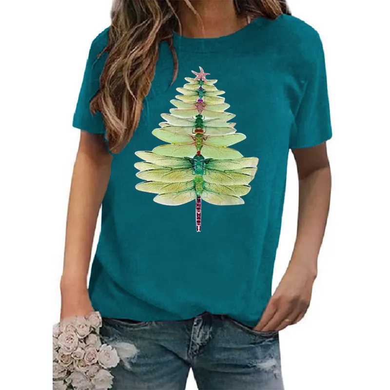 

Lady beautiful Harajuku short sleeve lovely O collar blouse women's T-shirt clothing round collar print short sleeve women