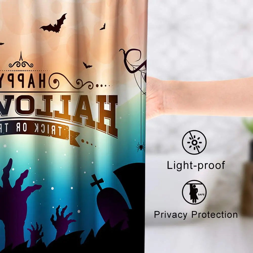 Хэллоуин Декор занавеска для душа кошмар перед рождественской тематикой