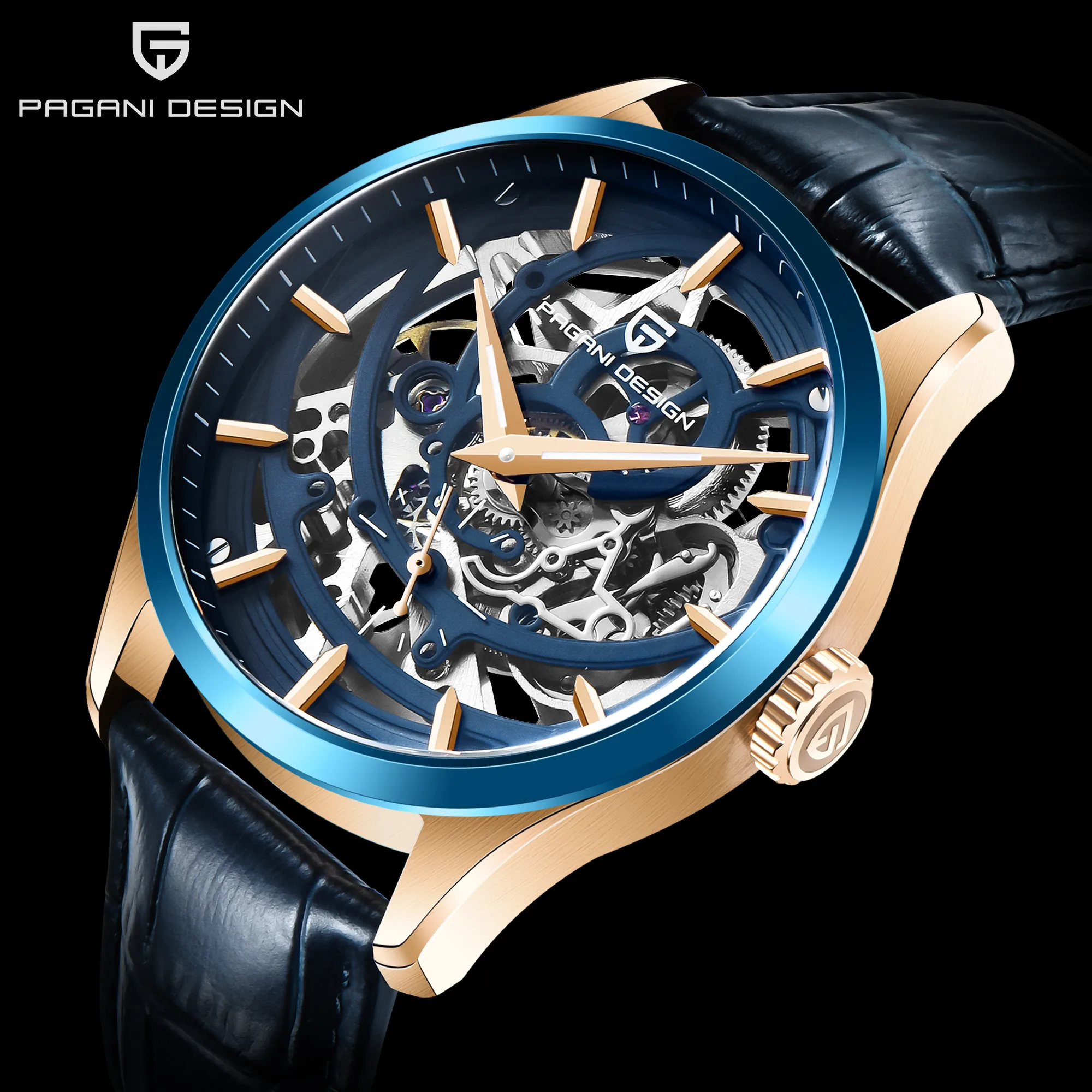 PAGANI дизайнерские Брендовые мужские часы Роскошные автоматические механические