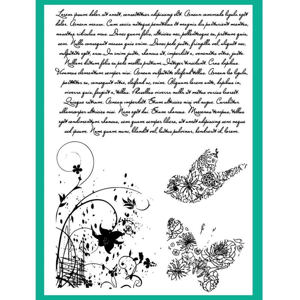 

ZATBWS English Blessing Clear Stamps For DIY Scrapbooking/Card Making/Album Decorative Rubber Stamp Crafts
