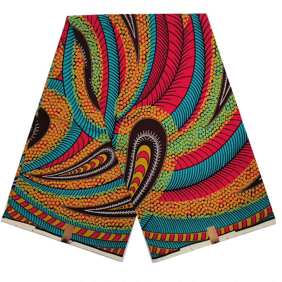 6 Yards Mitex Wax Print/ African Fabrics Kitenge/Pagnes/Tissues Africain/ Lapa/Chitenge HS-45