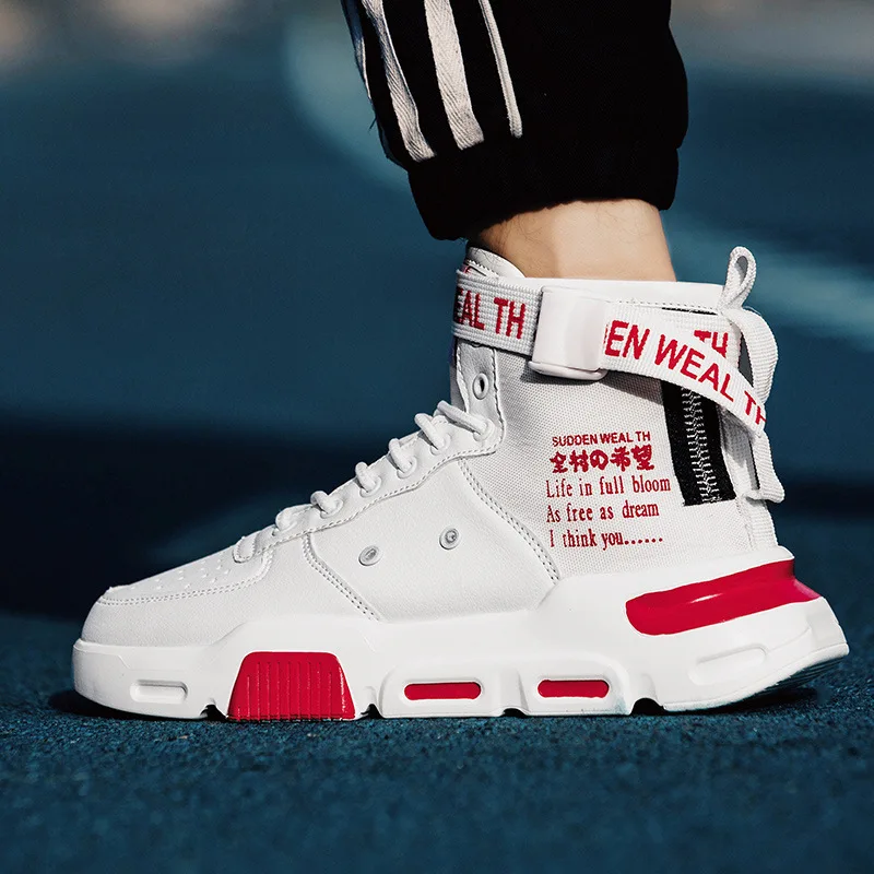 Мужская баскетбольная обувь с высоким берцем трендовая удобная мужская