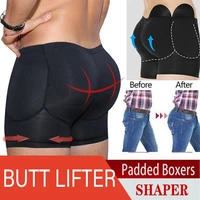 men butt lifter shapewear shorts butt shaper boxer padded enhancing underwear tummy control body shaper waist trainer