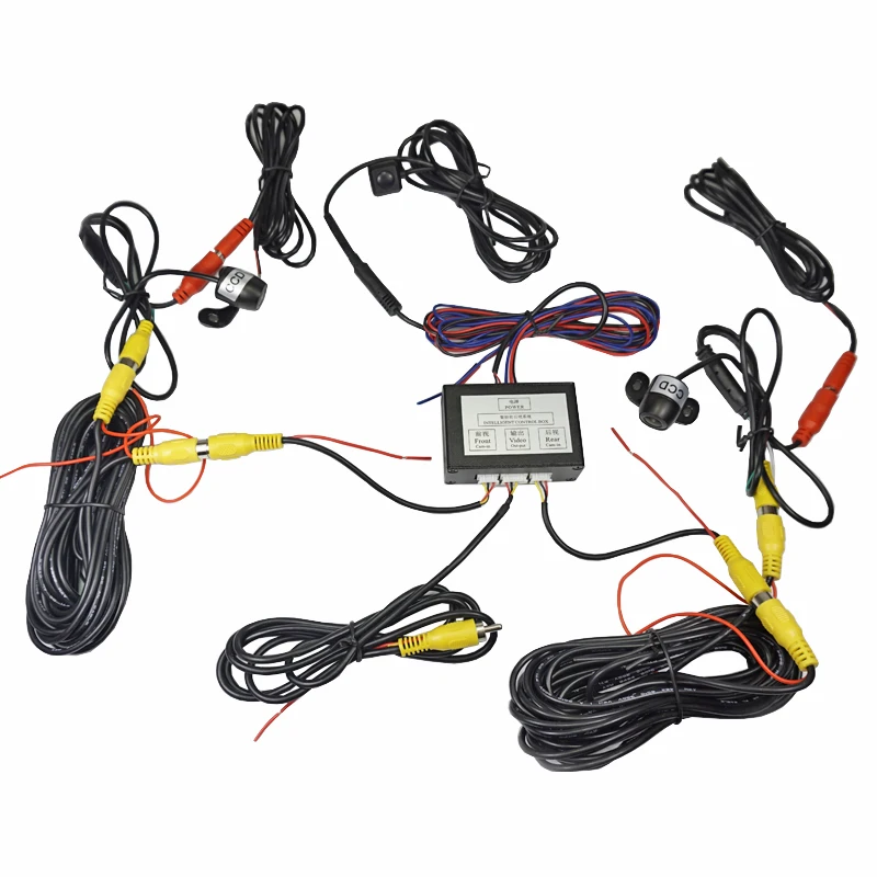 Парковочный интеллектуальный блок управления 2Ch автомобильная камера видео