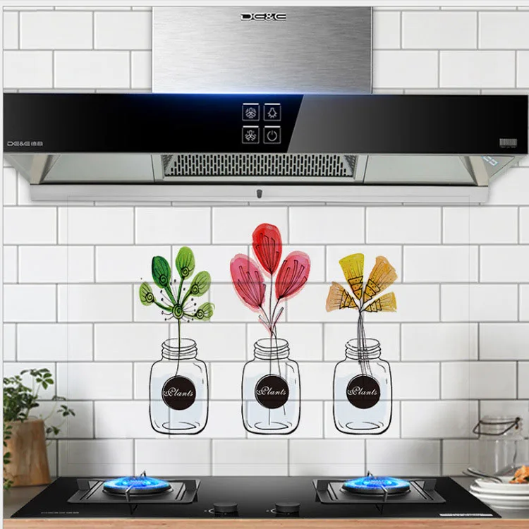 Мультяшные маслостойкие настенные Стикеры кухонные обои водонепроницаемые