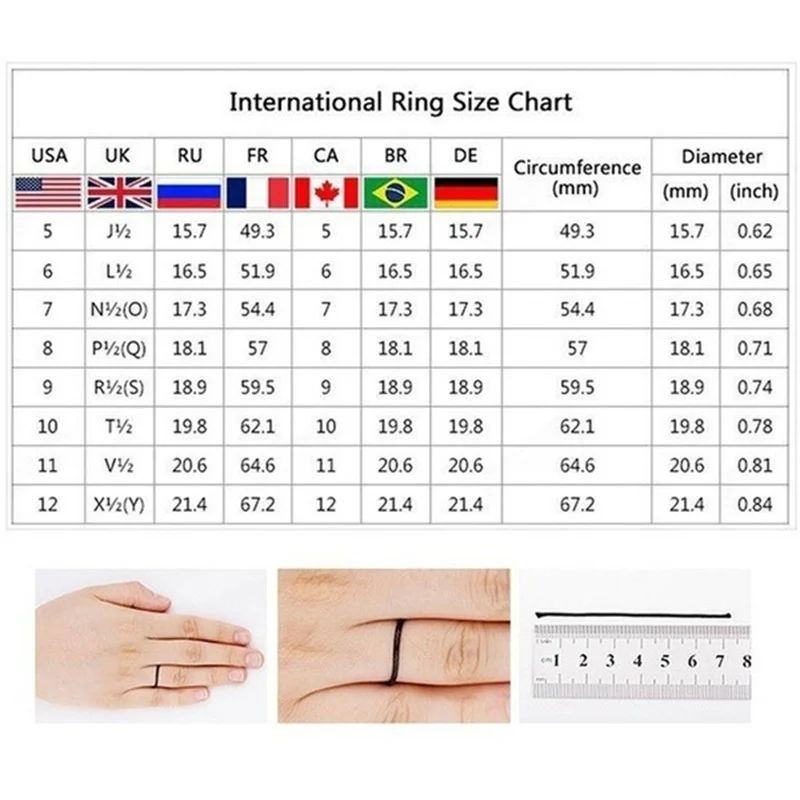 

Charm Jewelry White Crystal Rhinestones Ring Fashion Women Ring Set For Women Accessories Anniversary Wedding Ring Party Gift