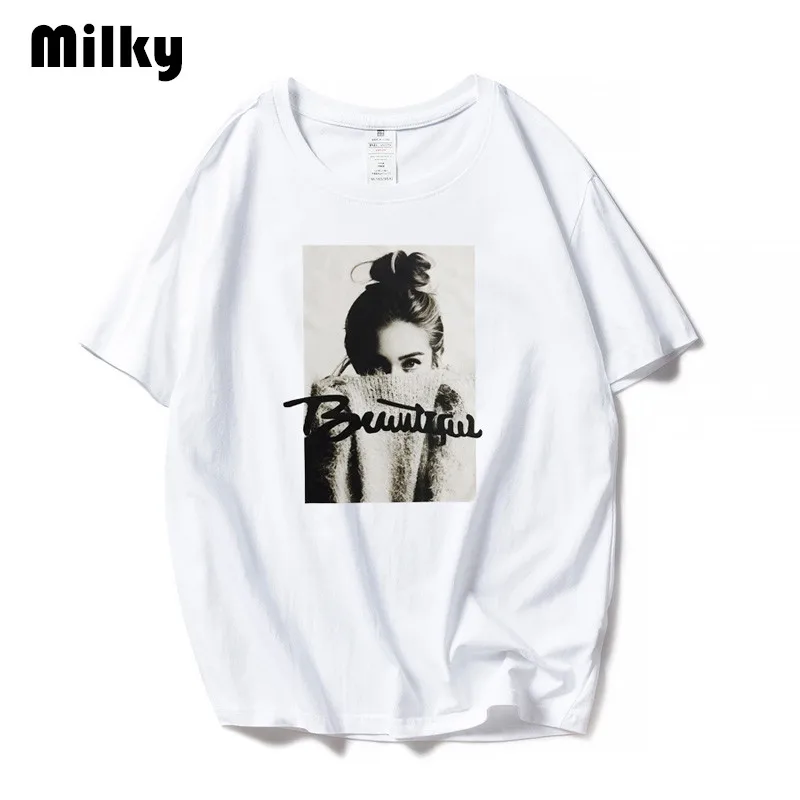 Женские футболки с графикой новые модные женские белые черные и топы Женская