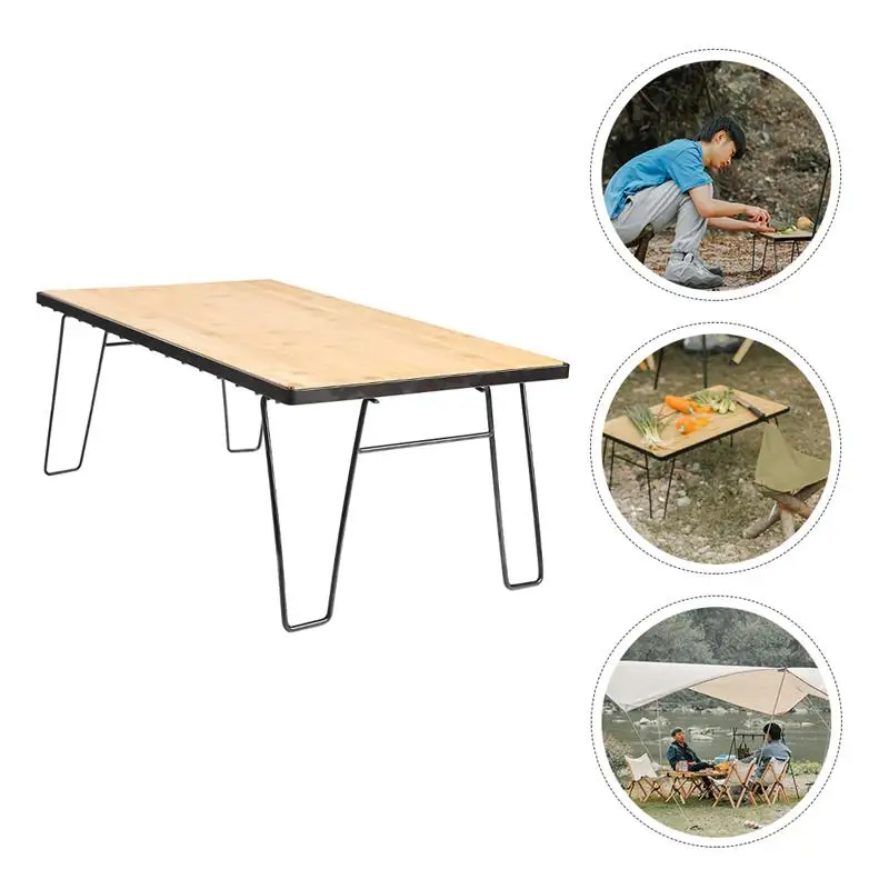 

1 Set Camping Table Lightweight Mesh Panel Outdoor Camping Draining Rack Grill Table