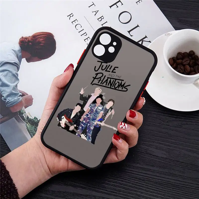 

American TV Julie and the Phantoms Phone Cases Transparent Matte for iPhone 7 8 11 12 s mini pro X XS XR MAX Plus cover funda