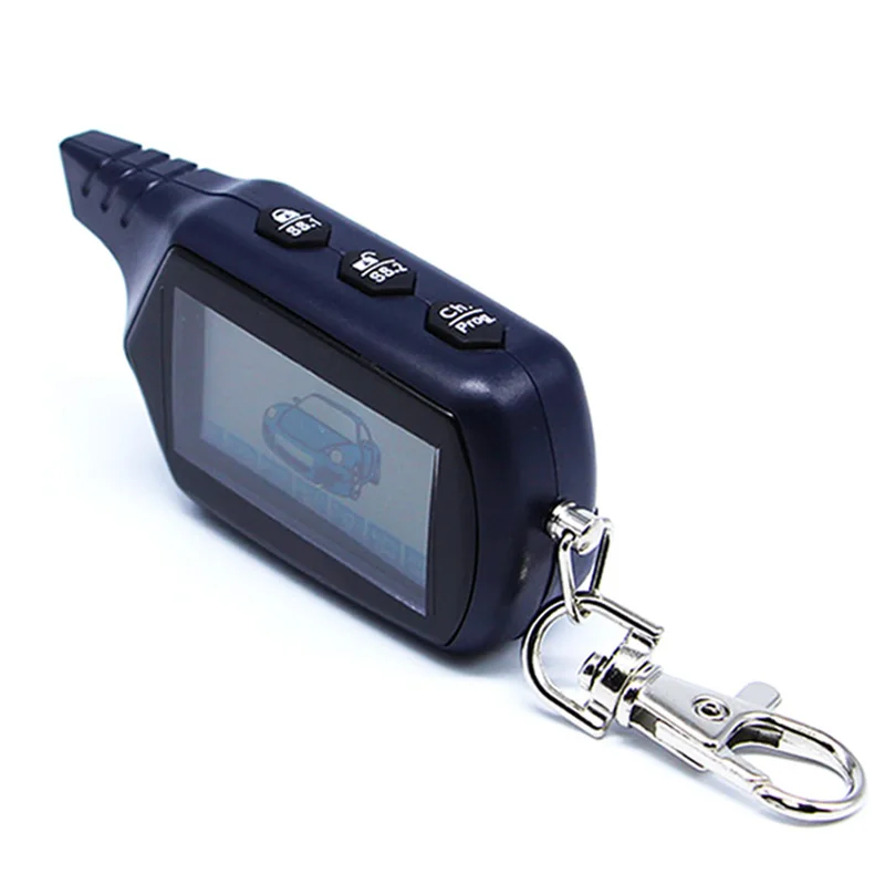 ЖК дисплей B9 двусторонний пульт дистанционного управления цепь для ключей