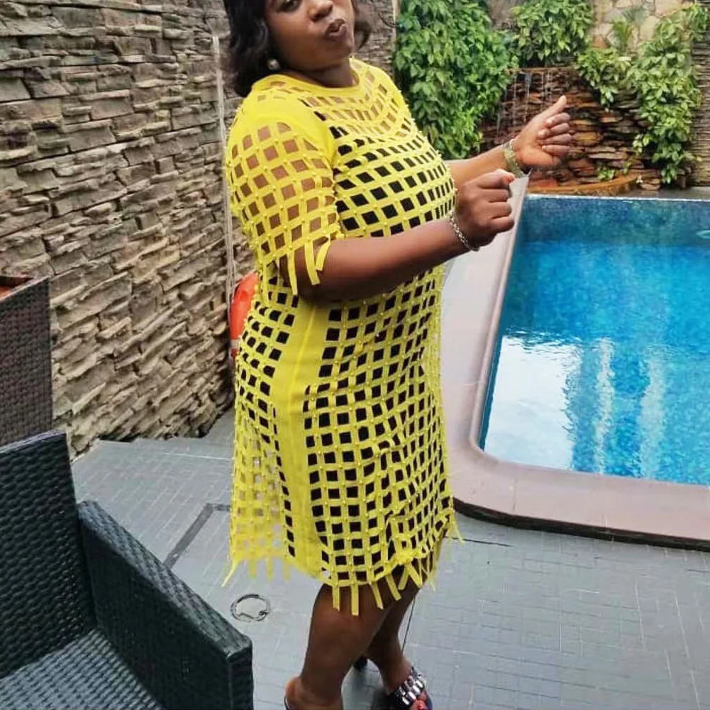 

Комплект из обуви в африканском стиле платья для женщин модная новинка Африка размера плюс 2021 Новое летнее Открытое сексуальное облегающее...