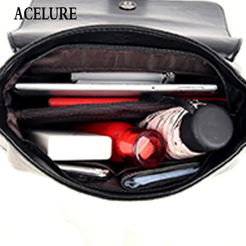

ACELURE Small Bags for Women Solid PU Leather Shoulder Messenger Bags Female Sweet Vintage Crossbody Bags Purse Bolsa Feminina