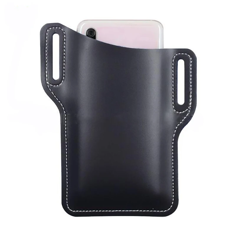 

Work Out Phone Waist Bag Leather Key Pocket Bags Holster Clutch Belt Waist Pouch Strap Purse Women Men Fanny Pack Belt Loop