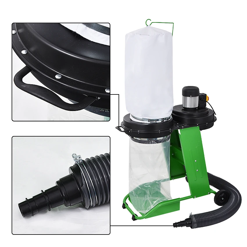 

DC-100 Woodworking Vacuum Cleaner Industrial Dust Separator Wood Vacuum Cleaner Carving Machine Workshop Bag Dust Collector
