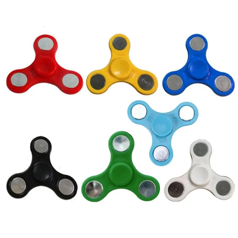 

Plastic Bearing Tri-Spinner ABS EDC Hand Spinners For Autism ADHD Fidget Spinner Anti Stress Kids Toys Long Spin Times Dropship