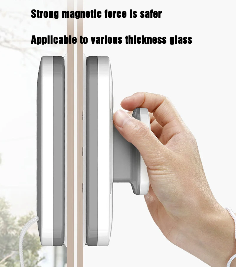 

3-35MM Adjustable Magnetic Glass Wiper Double-sided Magnetic Window Cleaning High-rise Insulating Glass Cleaner Window Wiper