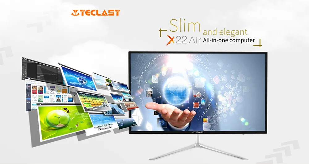Teclast X22 Air все-в-одном ПК настольный 21,5 Дюймов DOS Intel Celeron J3160 четырехъядерный 1,6 ГГц 4 Гб ram 128 Гб SSD 1 ТБ HDD HDMI