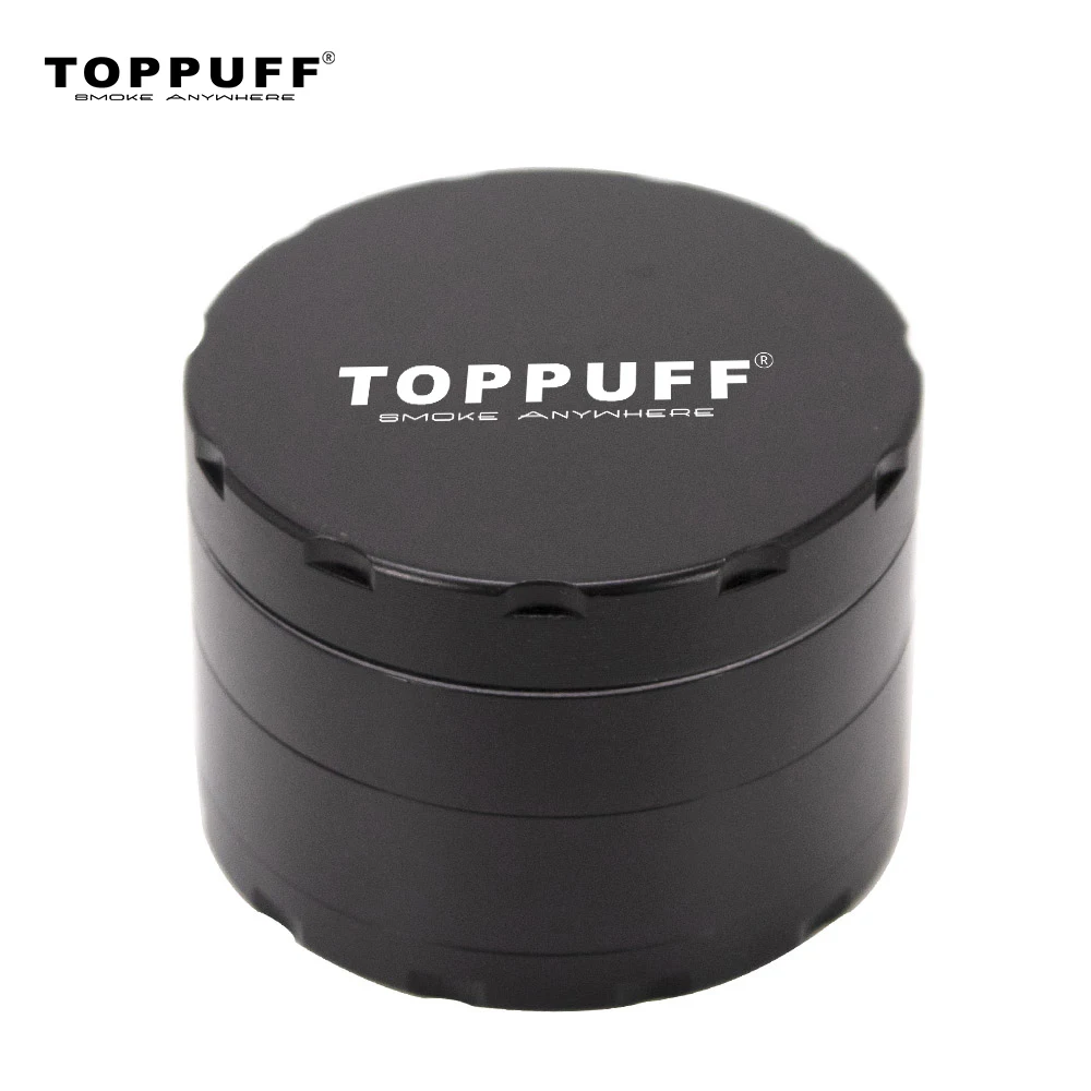 

TOPPUFF 56 MM 4 Part Zinc Alloy Tobacco Herb Grinder with Diamond Teeth Metal Grinder Hand Miller Spice grinder Mill Crusher