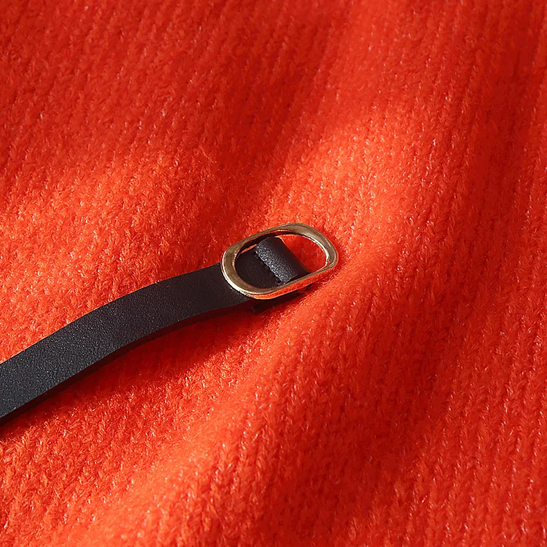 Элегантное OL Свободное длинное платье свитер с круглым вырезом женское плотное