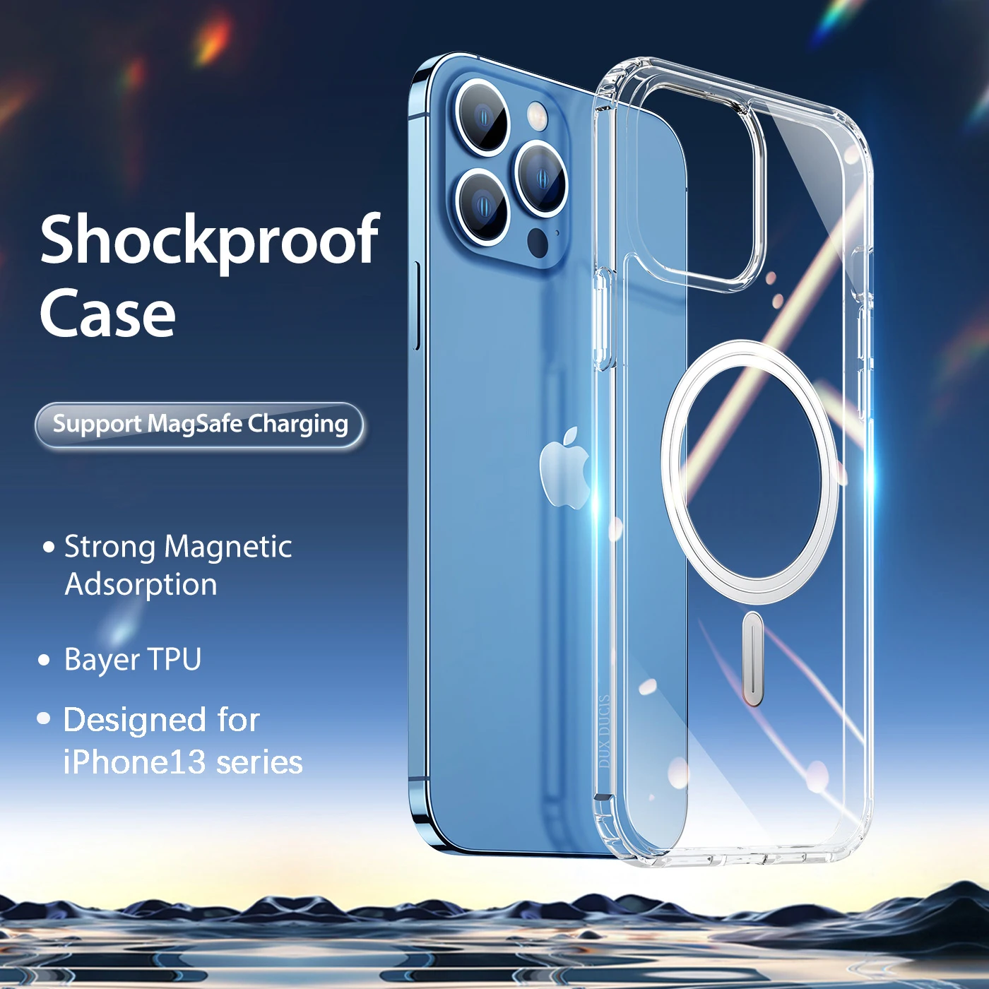

Phone Case With Magsafe For iphone13 Mini 13 Pro Max Clear Cover Magsafe Magnetic Wireless Charging Case Accessories