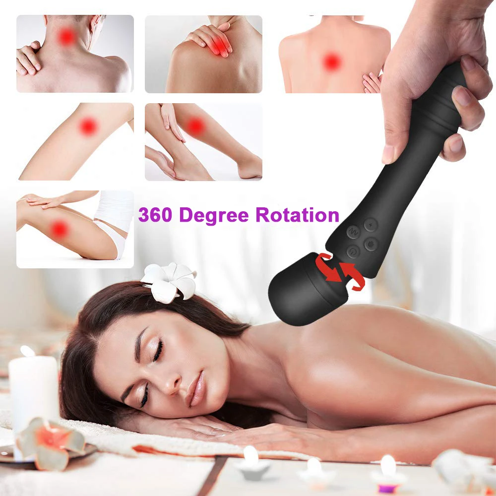 Отопление двойной AV палочка Вибратор Интимные Игрушки для женщин женские